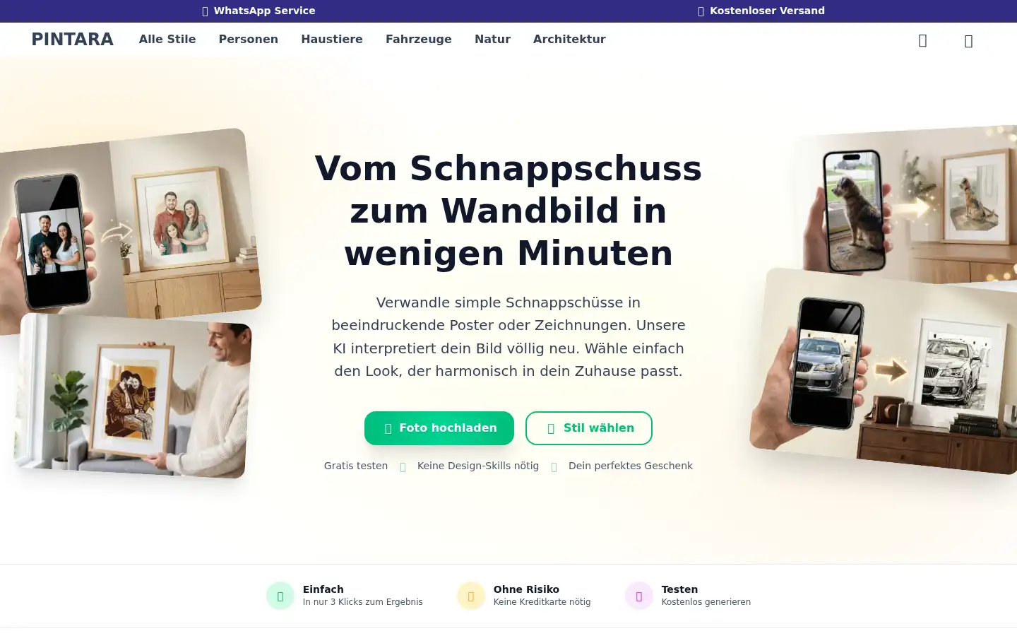 Screenshot of pintara.de
