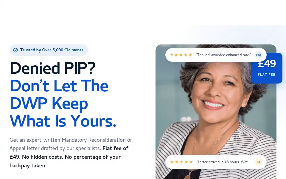Screenshot of pipappeal.org.uk