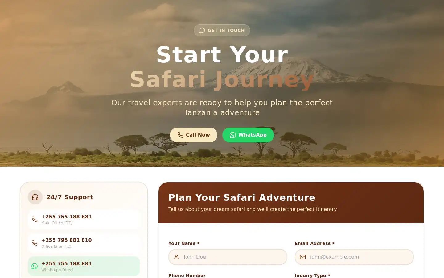 Screenshot of pipitsafari.com
