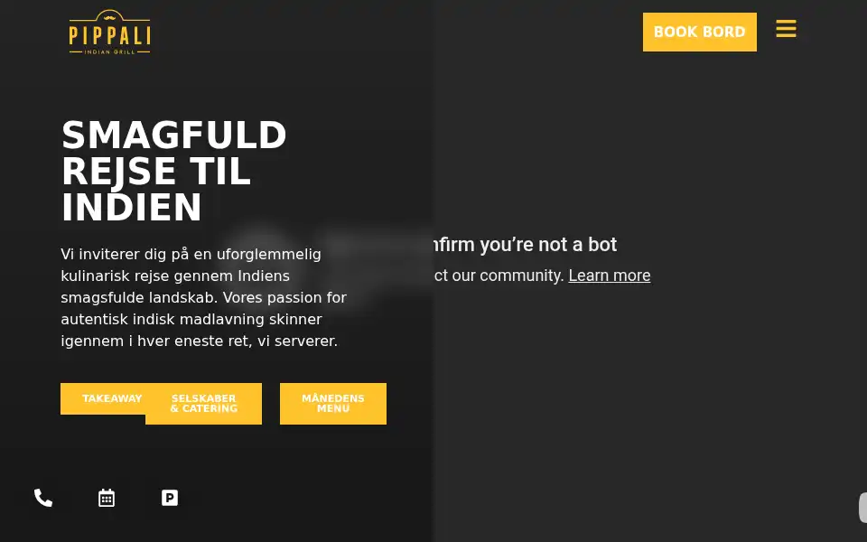 Screenshot of pippali.dk