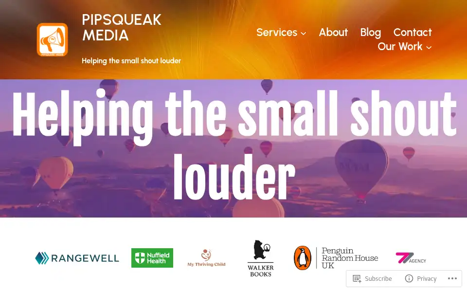 Screenshot of pipsqueakmedia.online