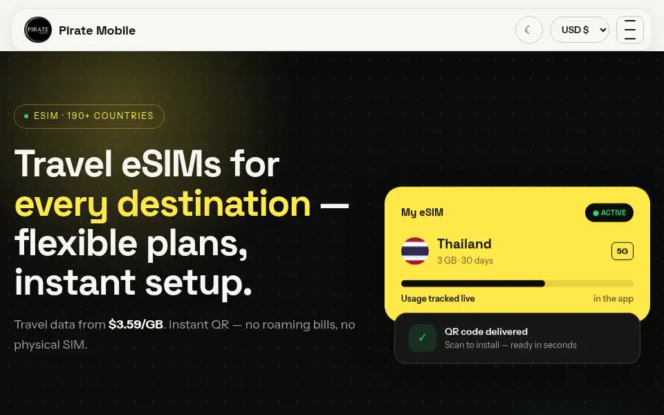 Screenshot of piratemobile.gg