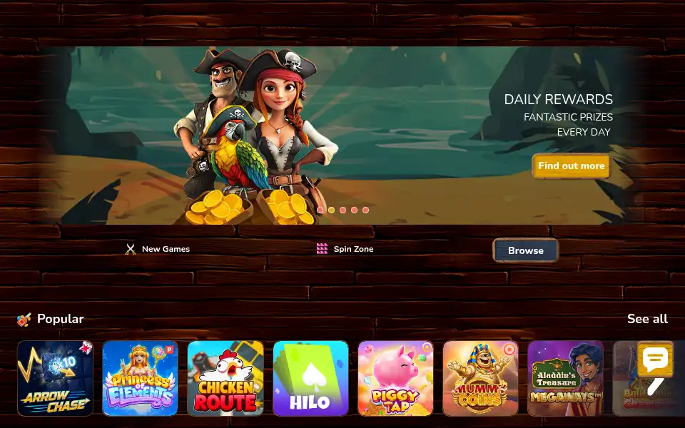 Screenshot of piratespins11.com