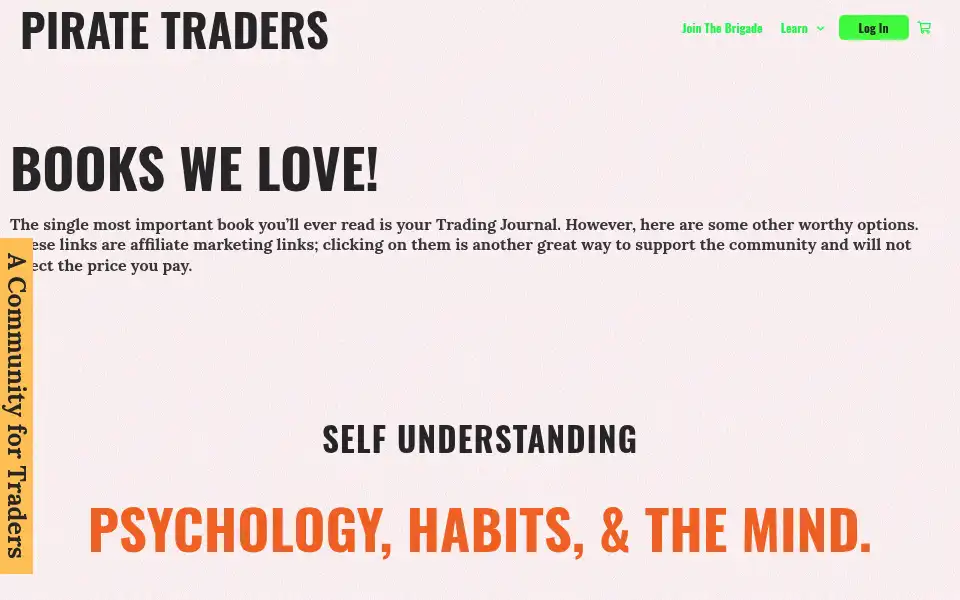 Screenshot of piratetraders.io