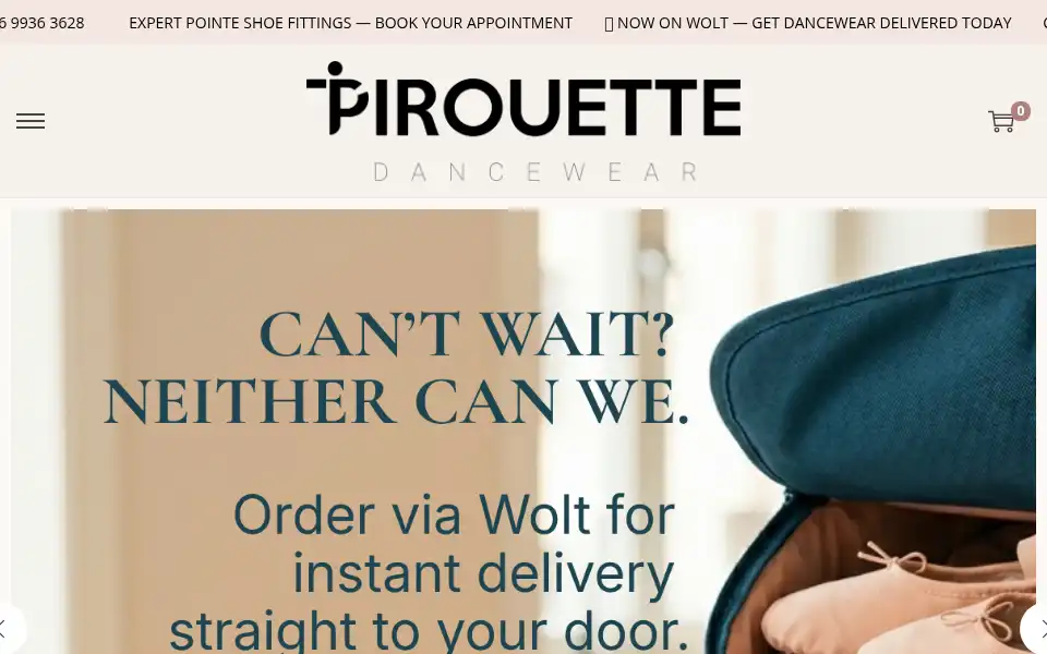 Screenshot of pirouettemalta.com