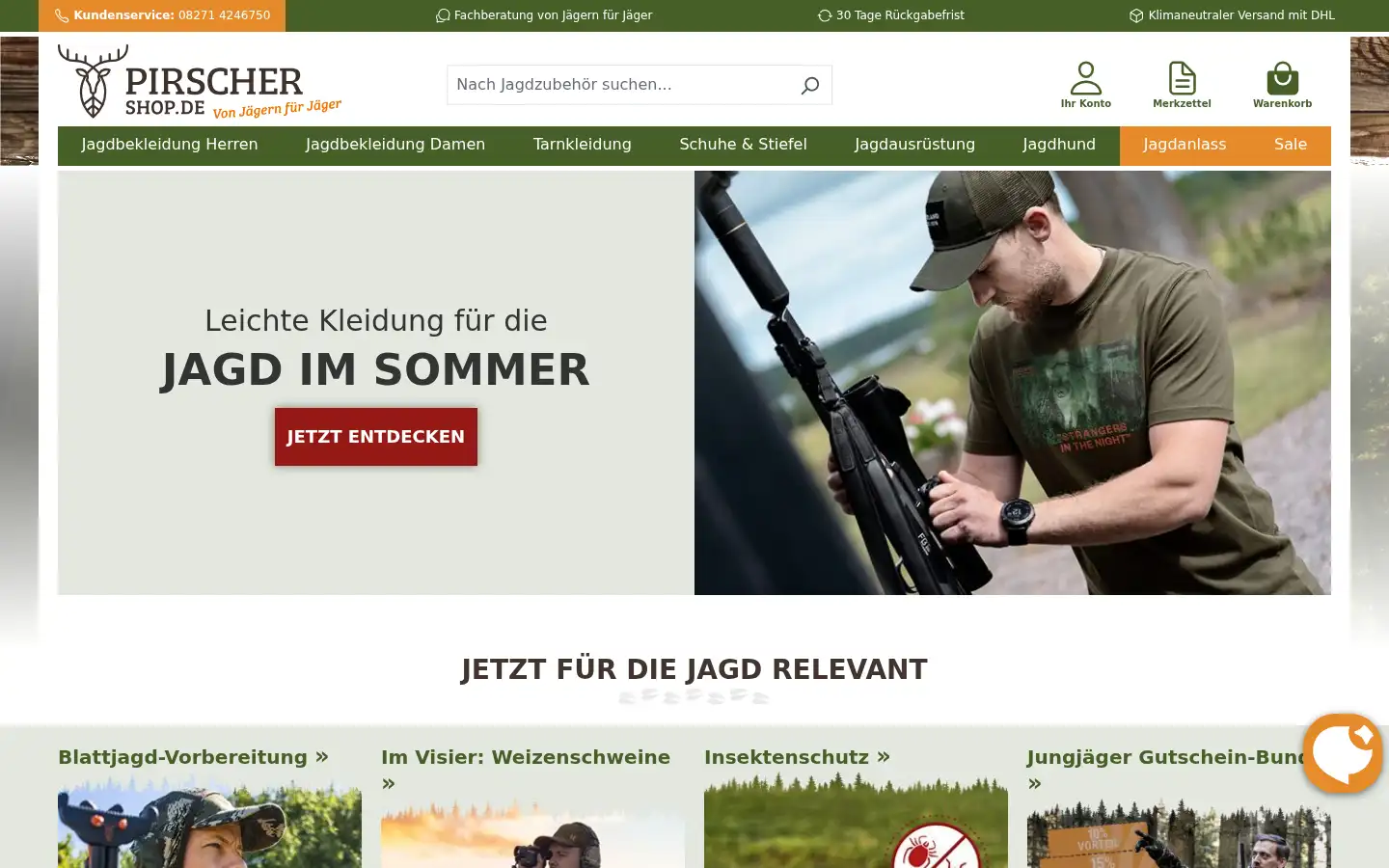 Screenshot of pirscher.co.uk