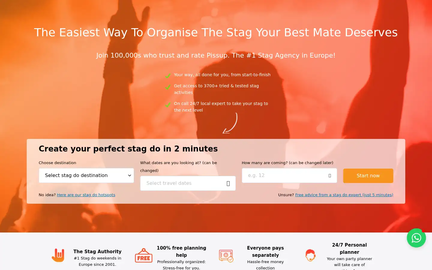 Screenshot of pissup.com