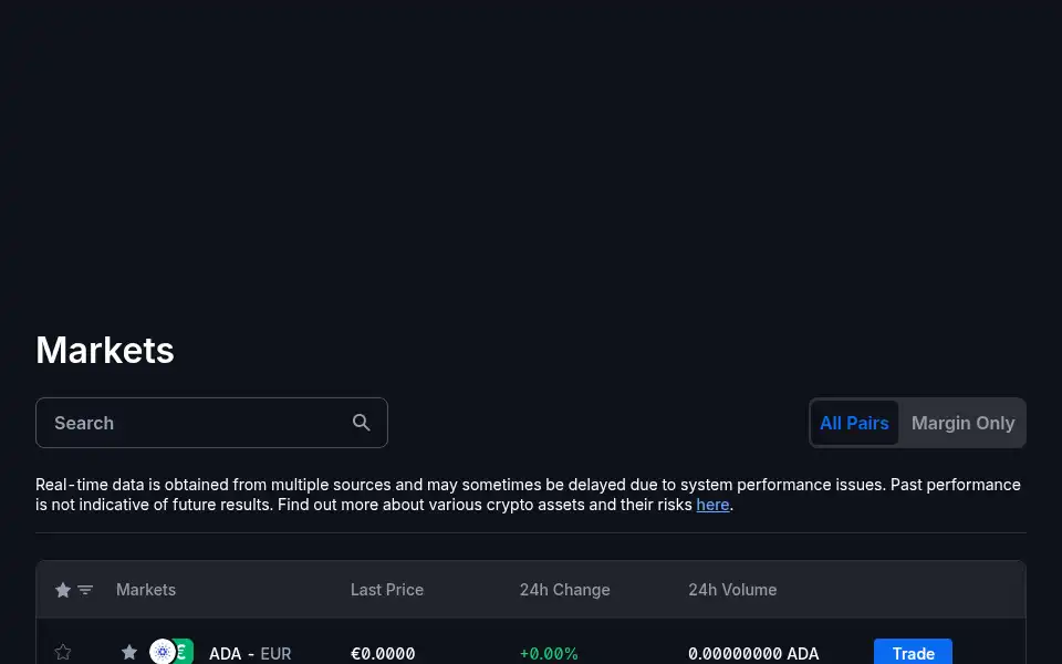 Screenshot of pit.blockchain.com