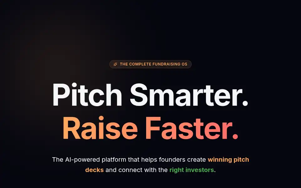 Screenshot of pitchdeckservices.com
