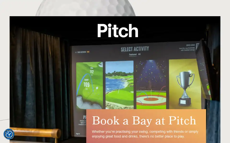 Screenshot of pitchgolf.london