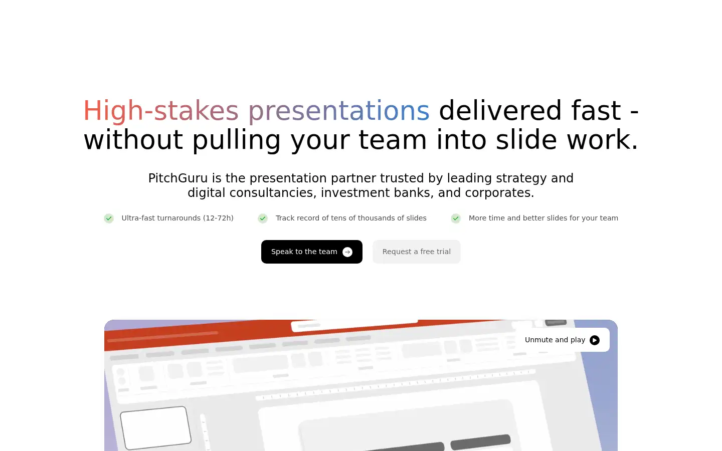 Screenshot of pitchguru.com