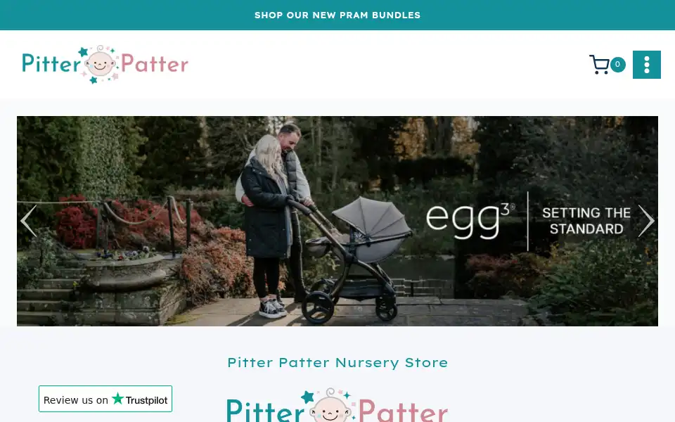 Screenshot of pitterpatterbaby.co.uk