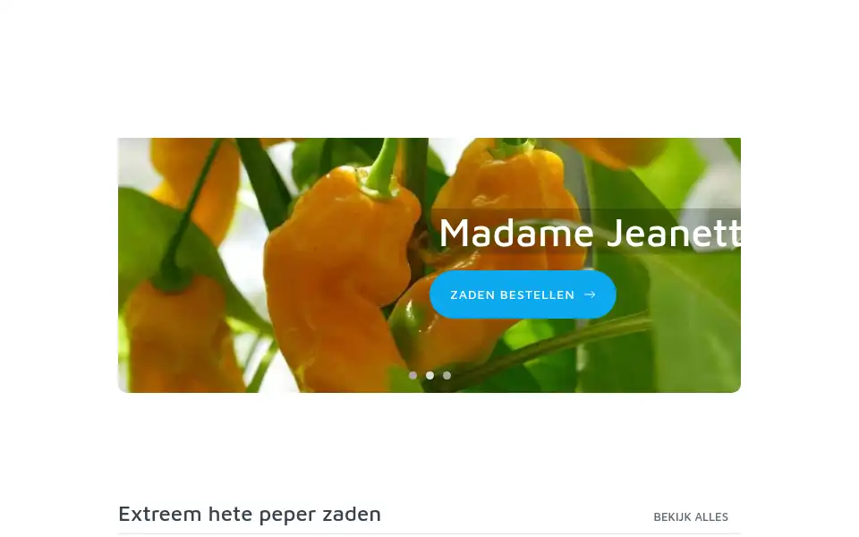 Screenshot of pittigepepers.nl