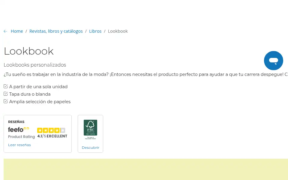 Screenshot of pixartprinting.es