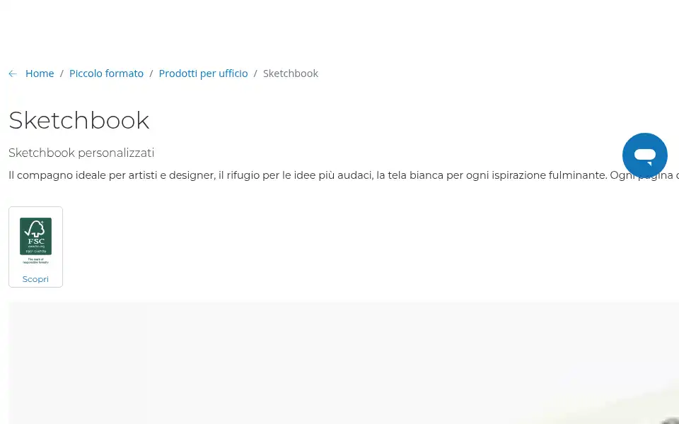 Screenshot of pixartprinting.it