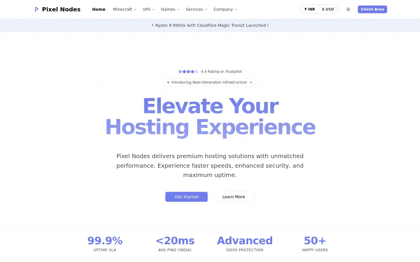 Screenshot of pixelnodes.in