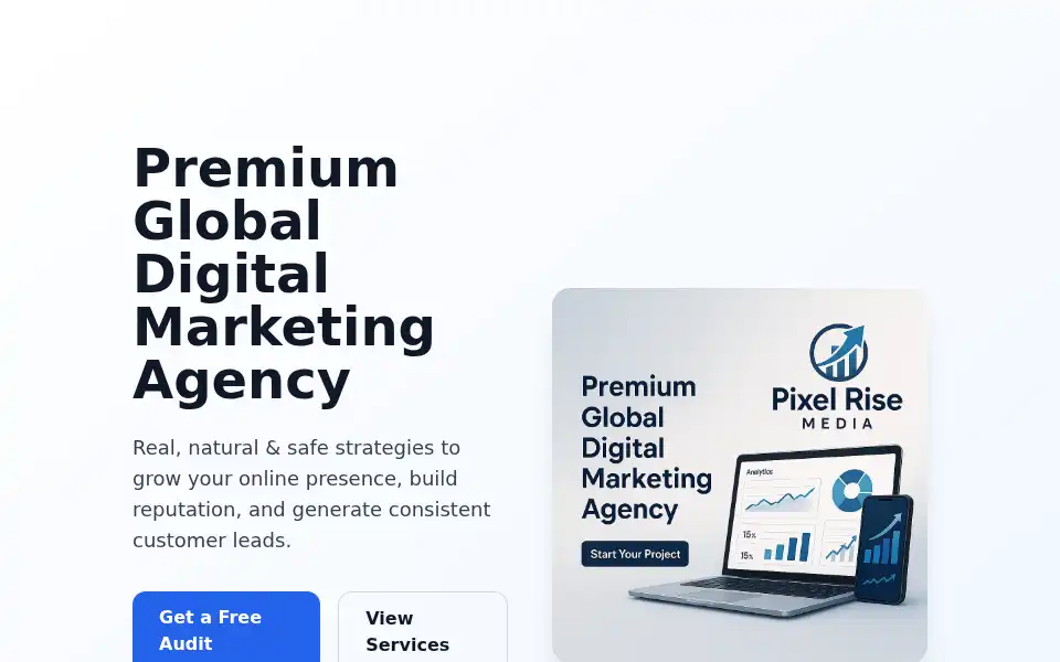 Screenshot of pixelrisemedia.in