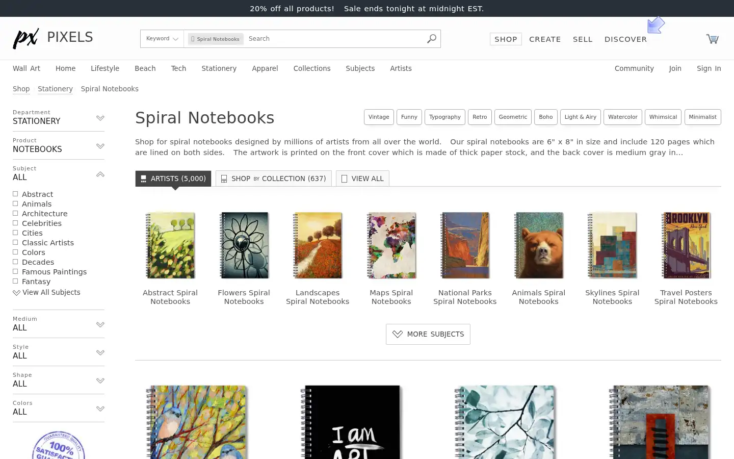 Screenshot of pixels.com