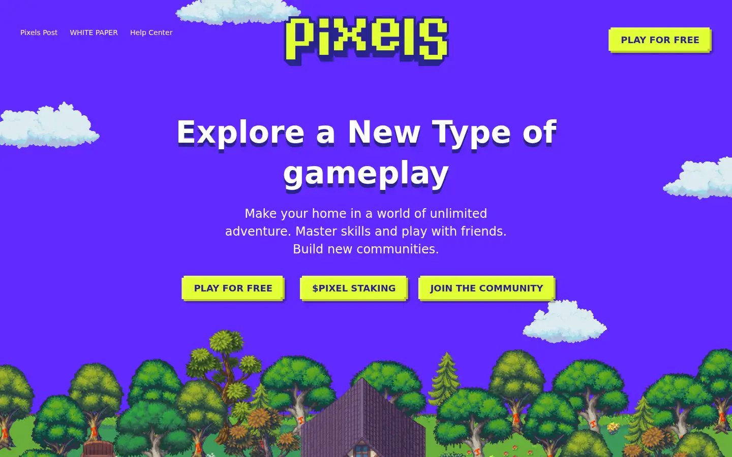 Screenshot of pixels.xyz