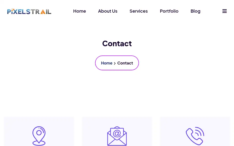 Screenshot of pixelstrail.com