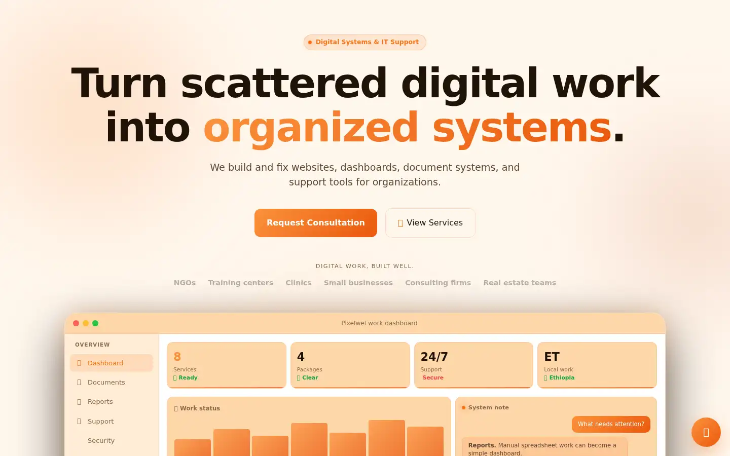 Screenshot of pixelwel.com