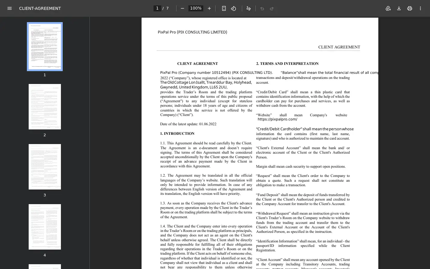 Screenshot of pixpal.info