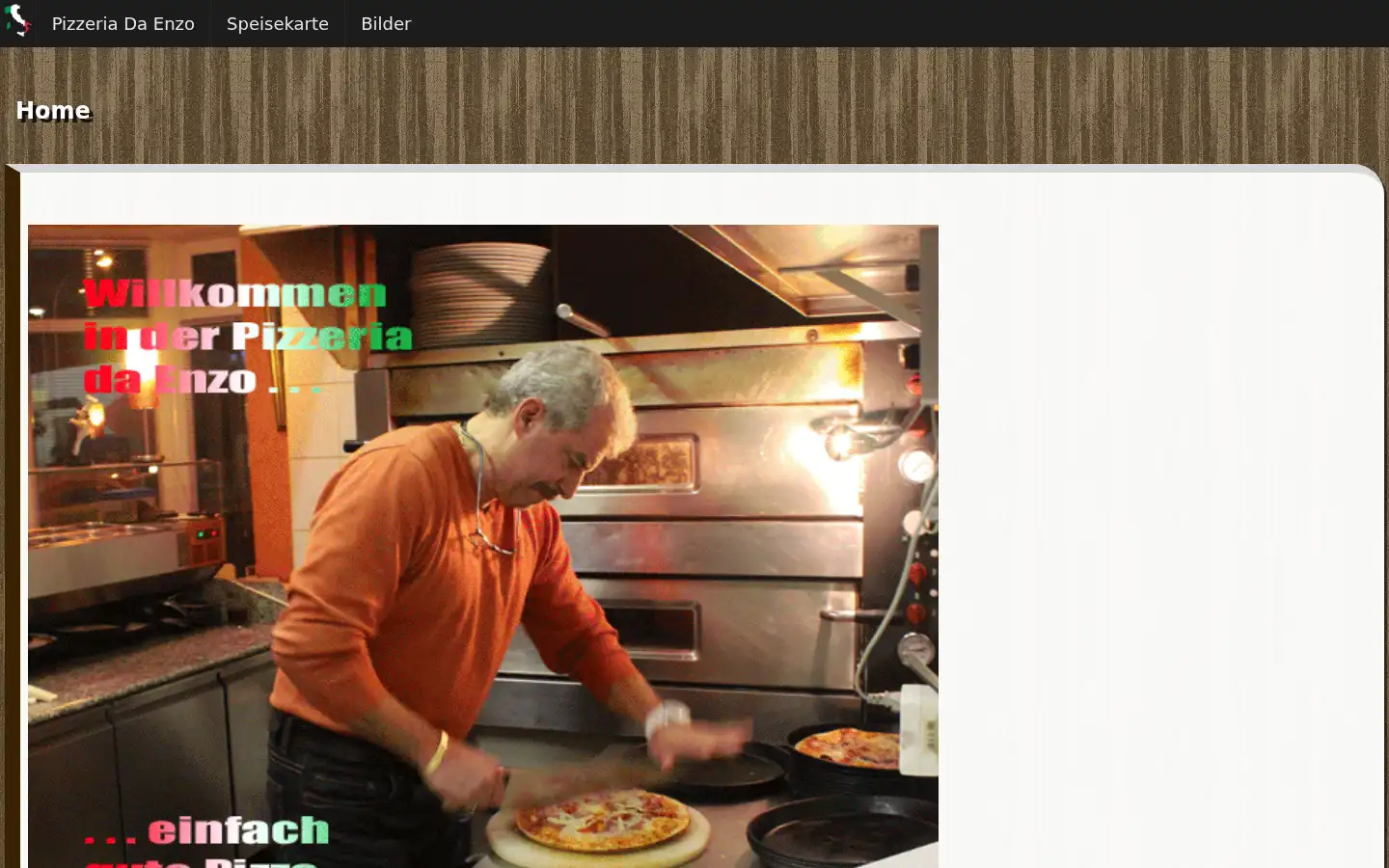 Screenshot of pizza-amberg.com