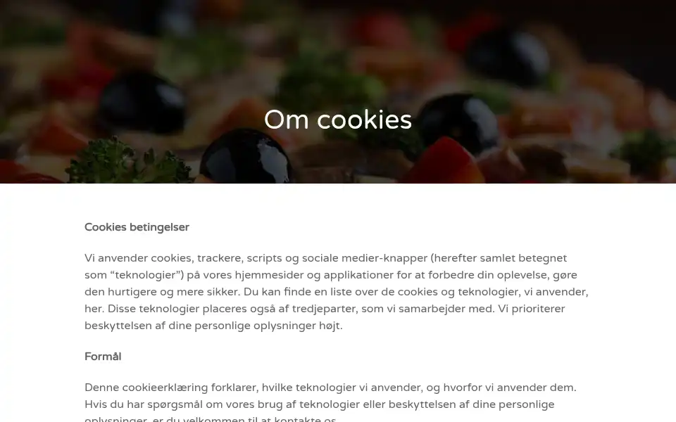Screenshot of pizza-express-skaerbaek.dk