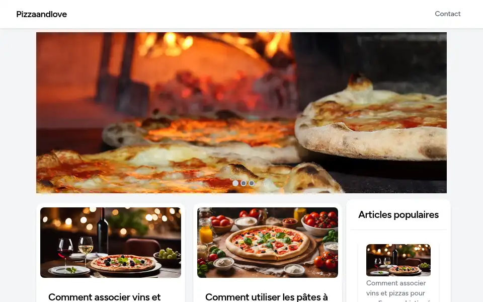 Screenshot of pizzaandlove.fr