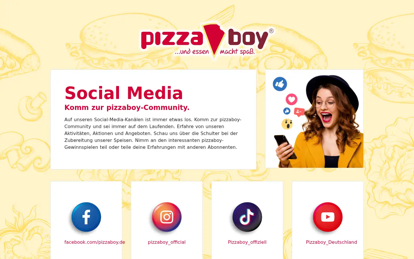 Screenshot of pizzaboy.de