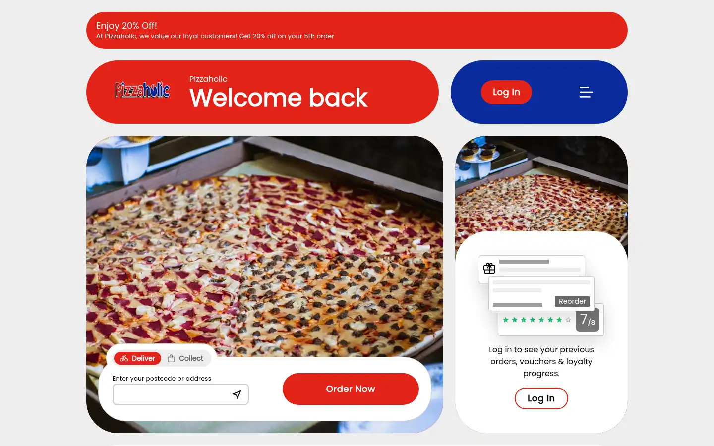 Screenshot of pizzaholic.co.uk