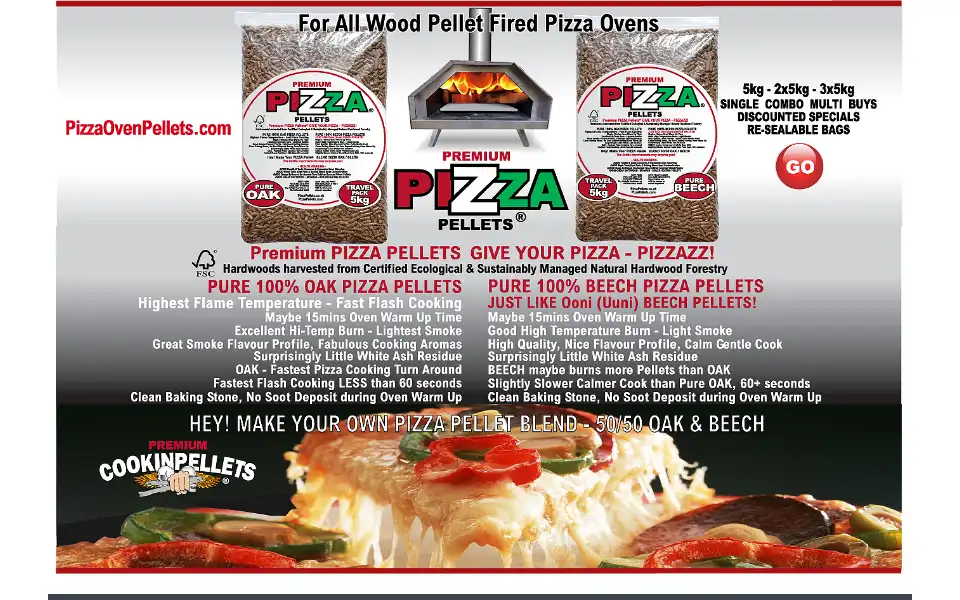 Screenshot of pizzaovenpellets.com