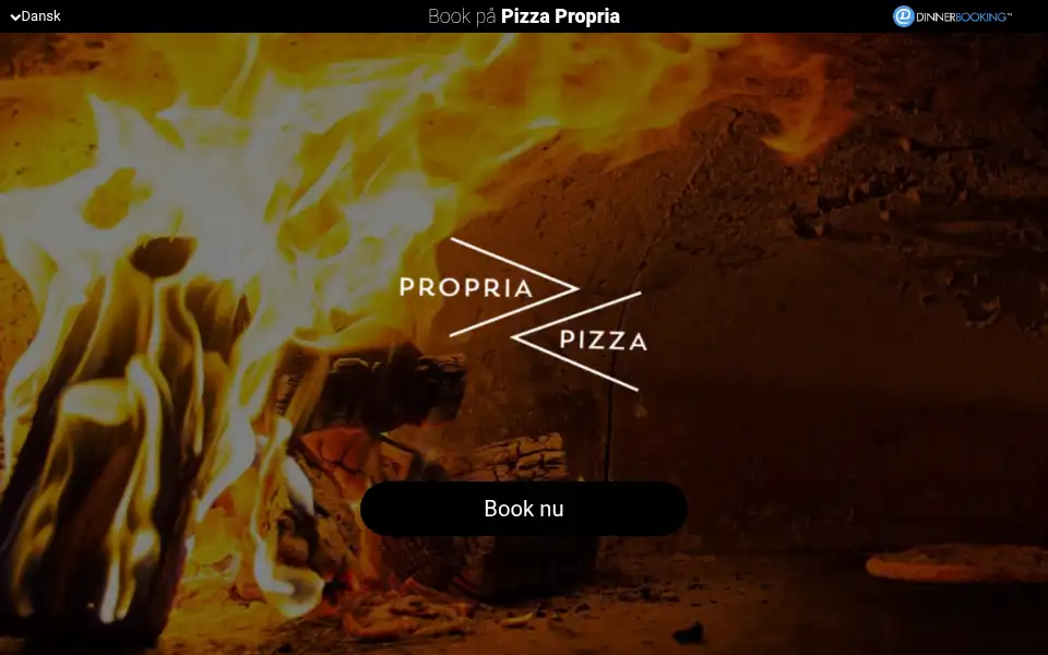 Screenshot of pizzapropria.dk