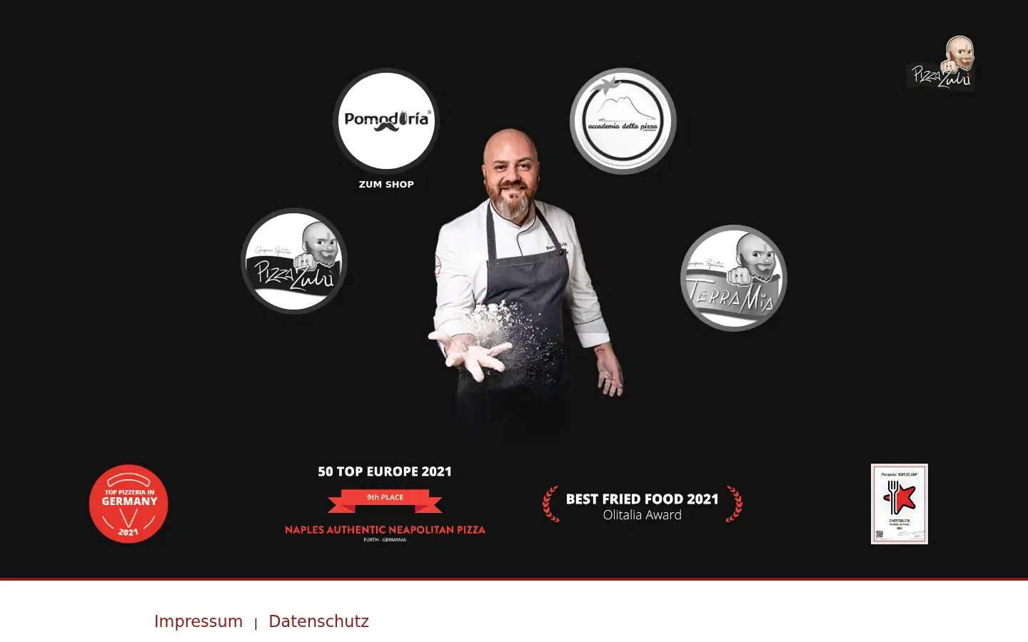 Screenshot of pizzazulu.de