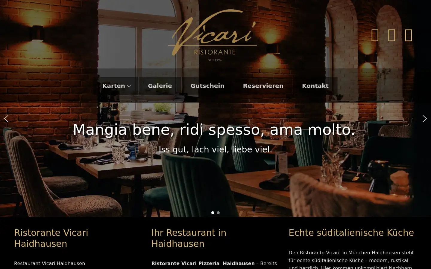 Screenshot of pizzeria-europa-haidhausen.de
