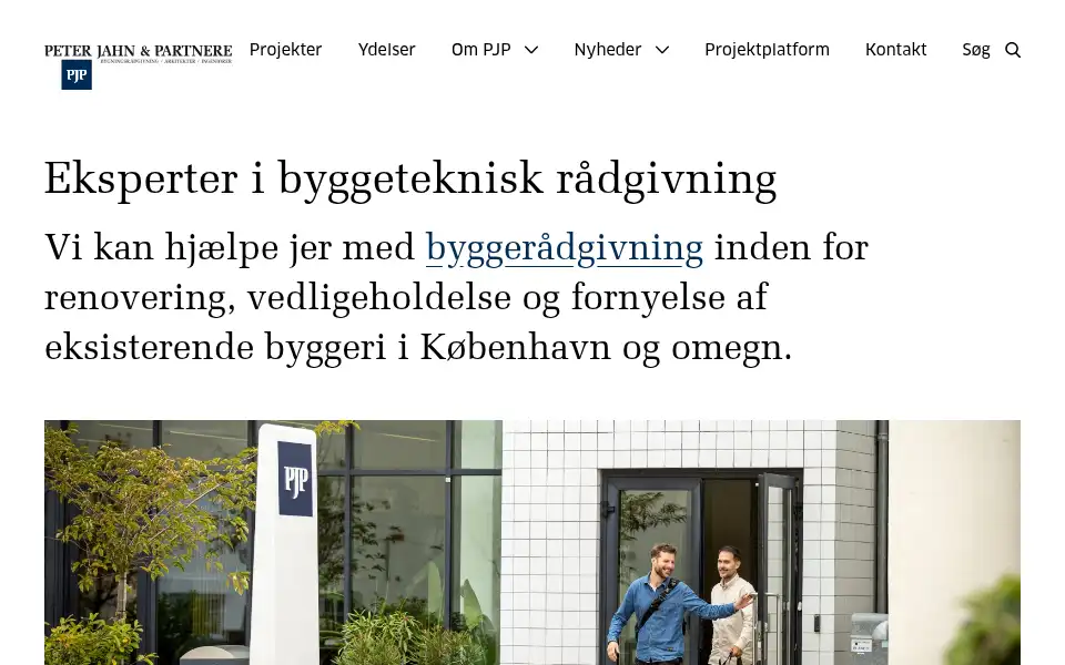 Screenshot of pjp.dk