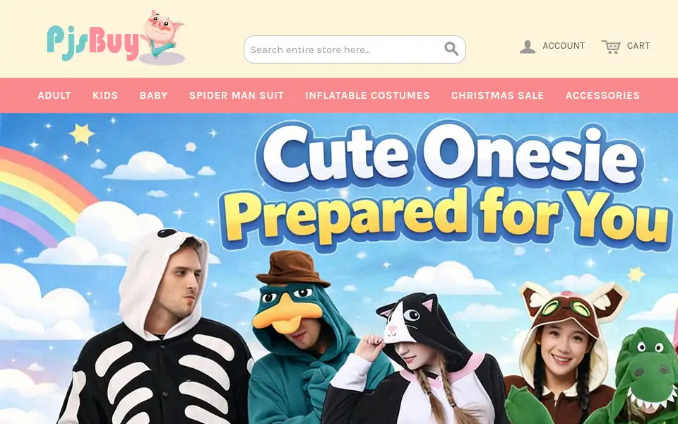 Screenshot of pjsbuy.com