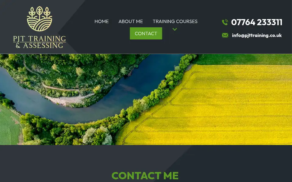 Screenshot of pjttraining.co.uk