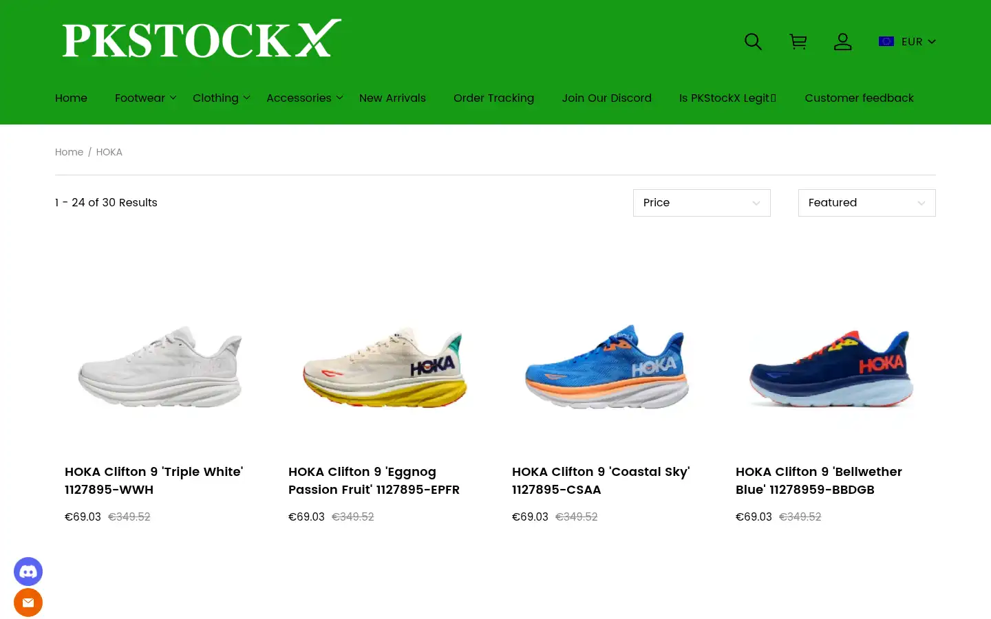 Screenshot of pkstockx.org