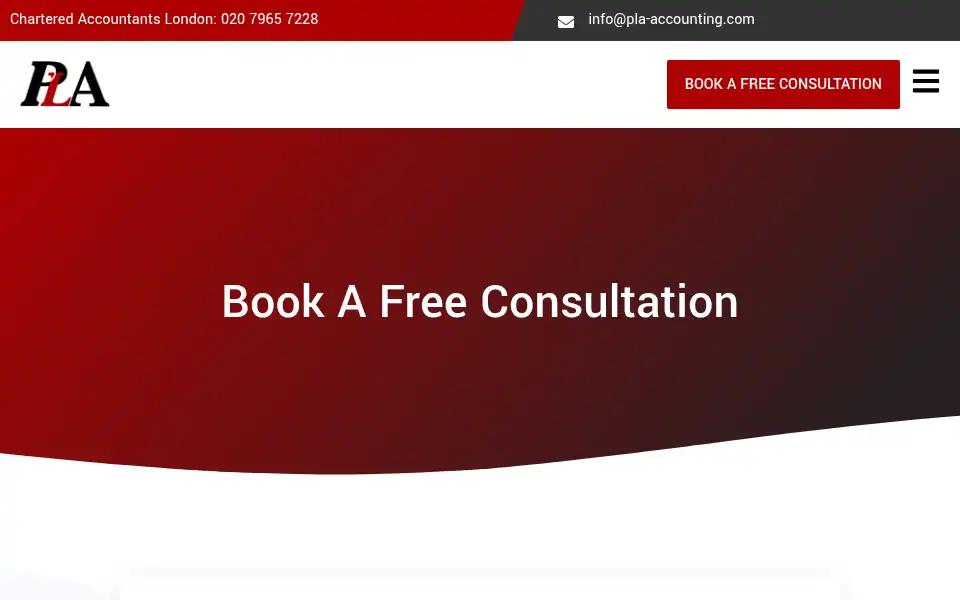 Screenshot of pla-accounting.com