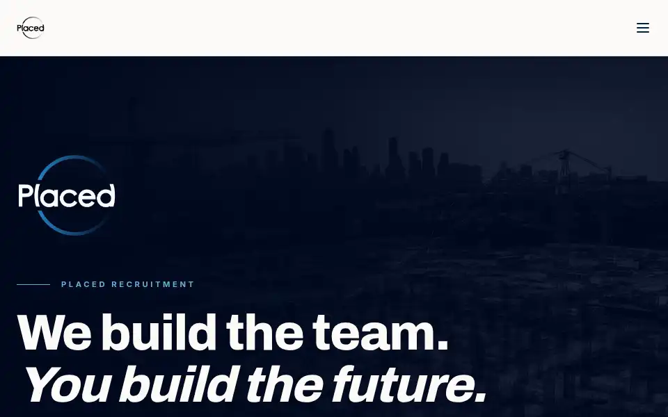 Screenshot of placedrecruitment.com