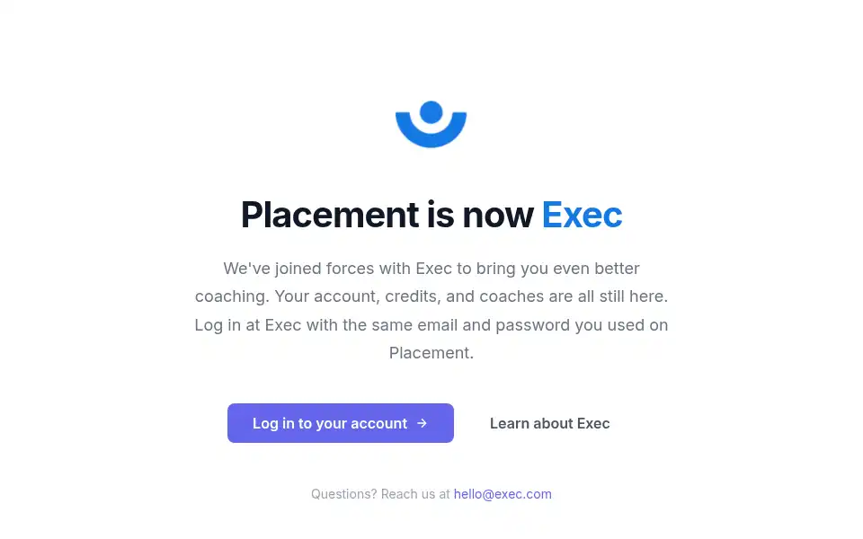 Screenshot of placement.com