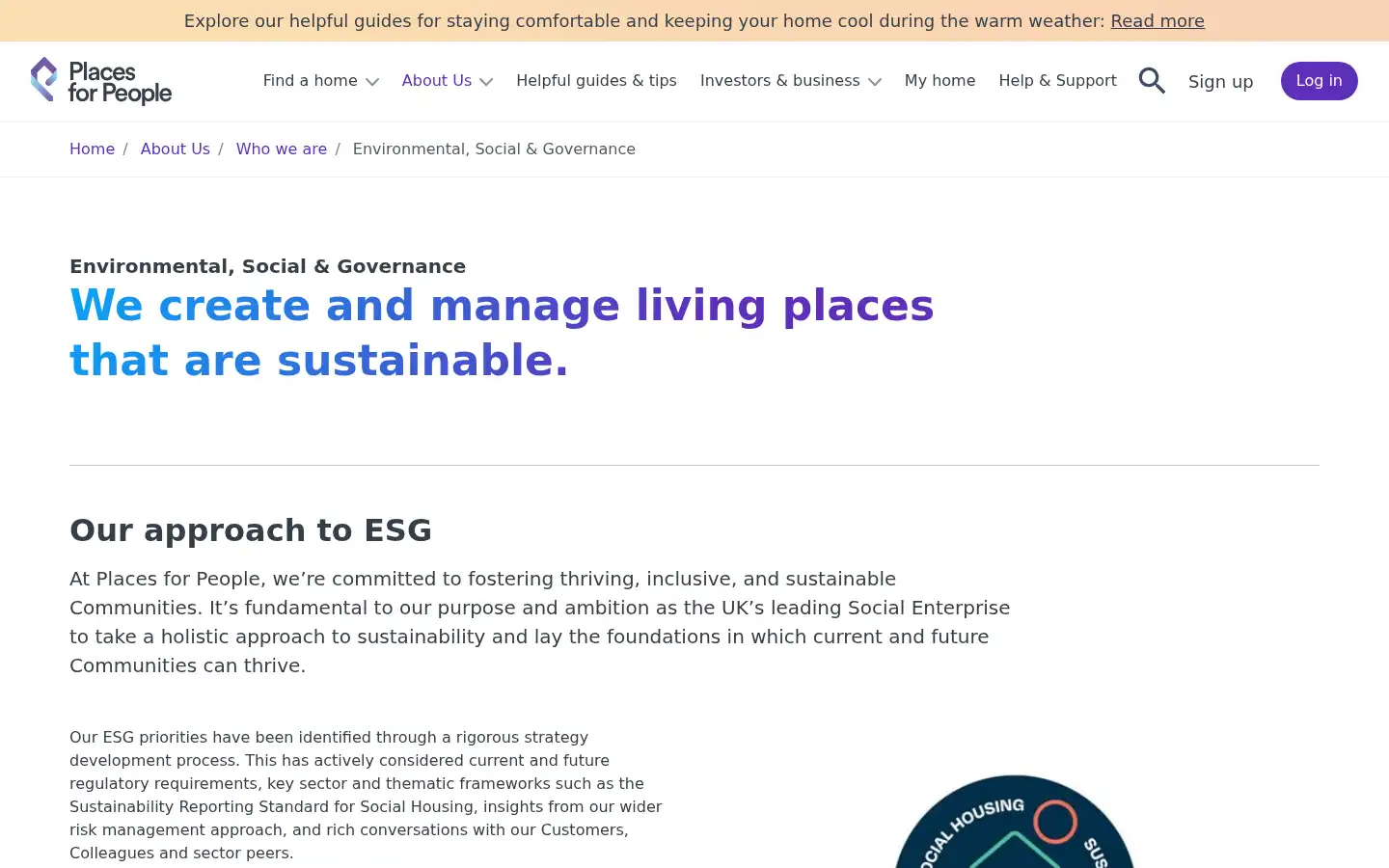 Screenshot of placesforpeople.co.uk