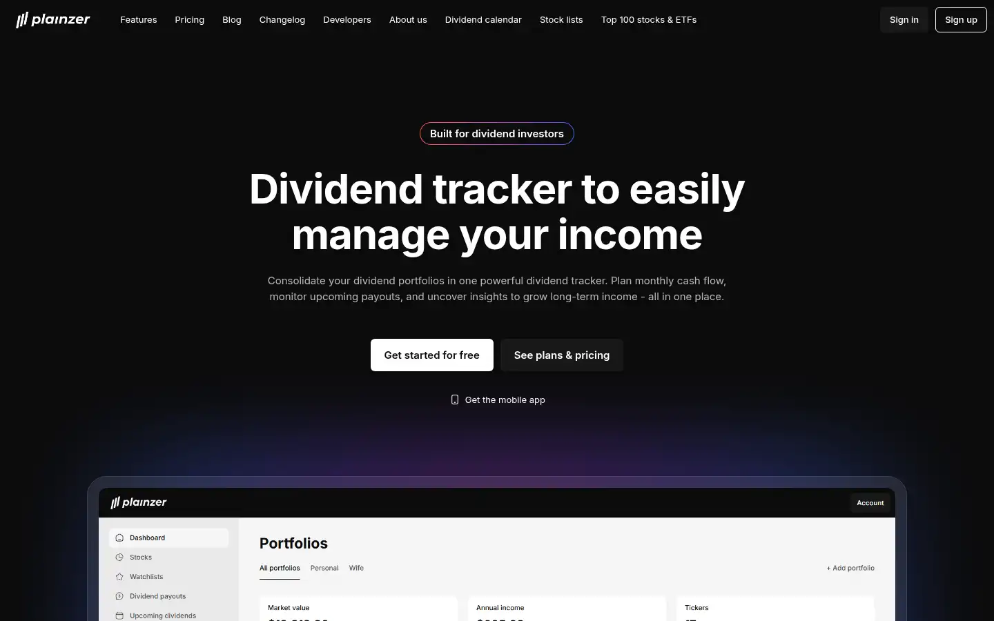 Screenshot of plainzer.com