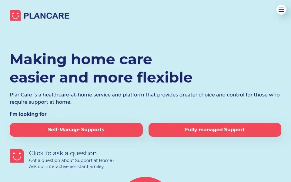 Screenshot of plancare.com.au