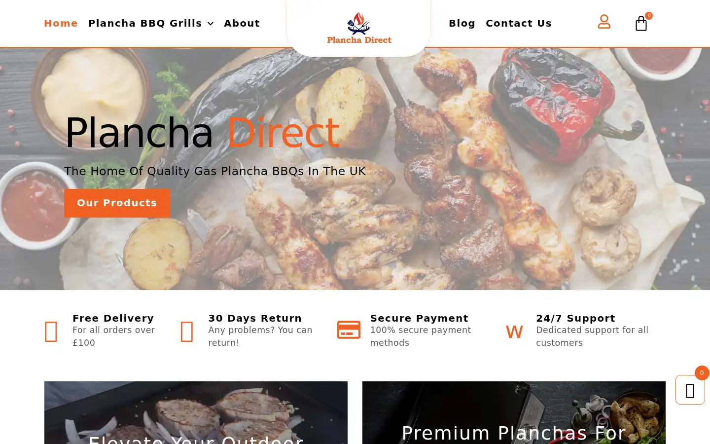 Screenshot of planchadirect.co.uk