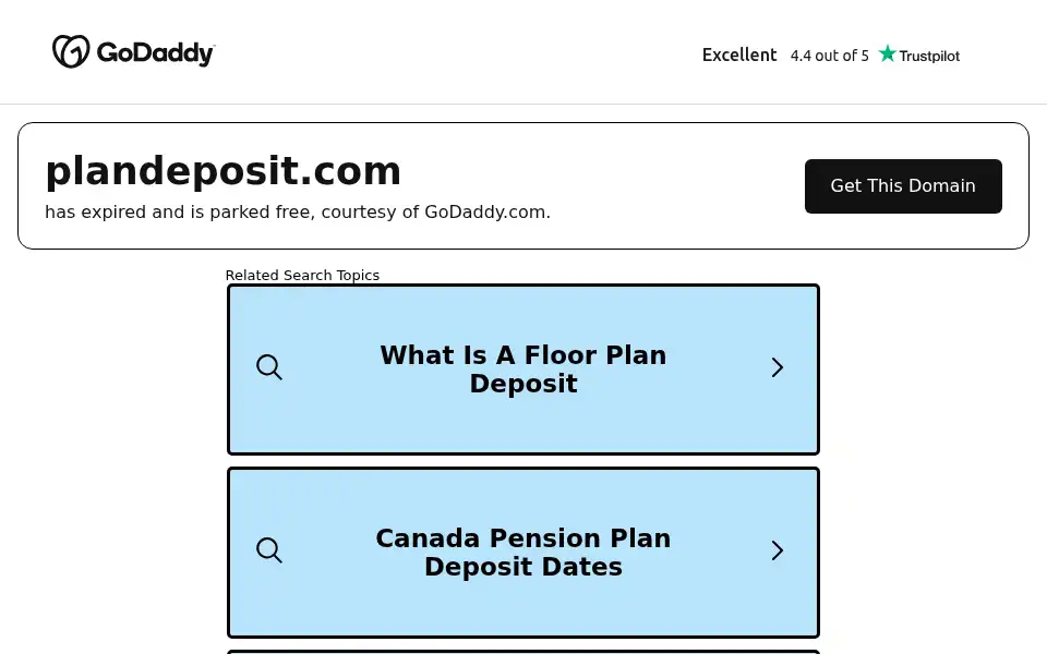 Screenshot of plandeposit.com