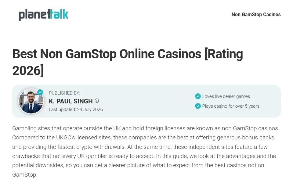 Screenshot of planet-talk.co.uk