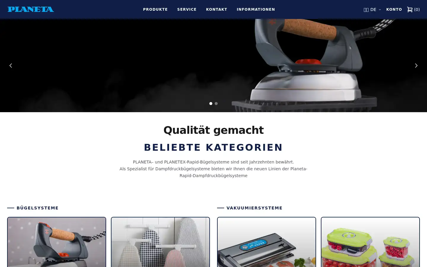 Screenshot of planeta-gmbh.de