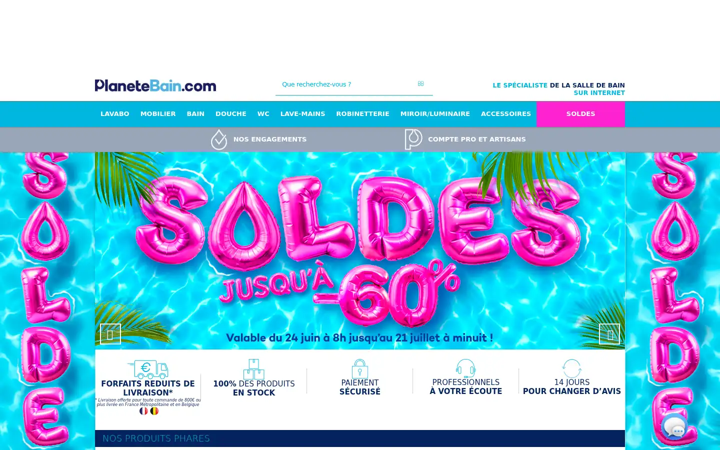 Screenshot of planetebain.com